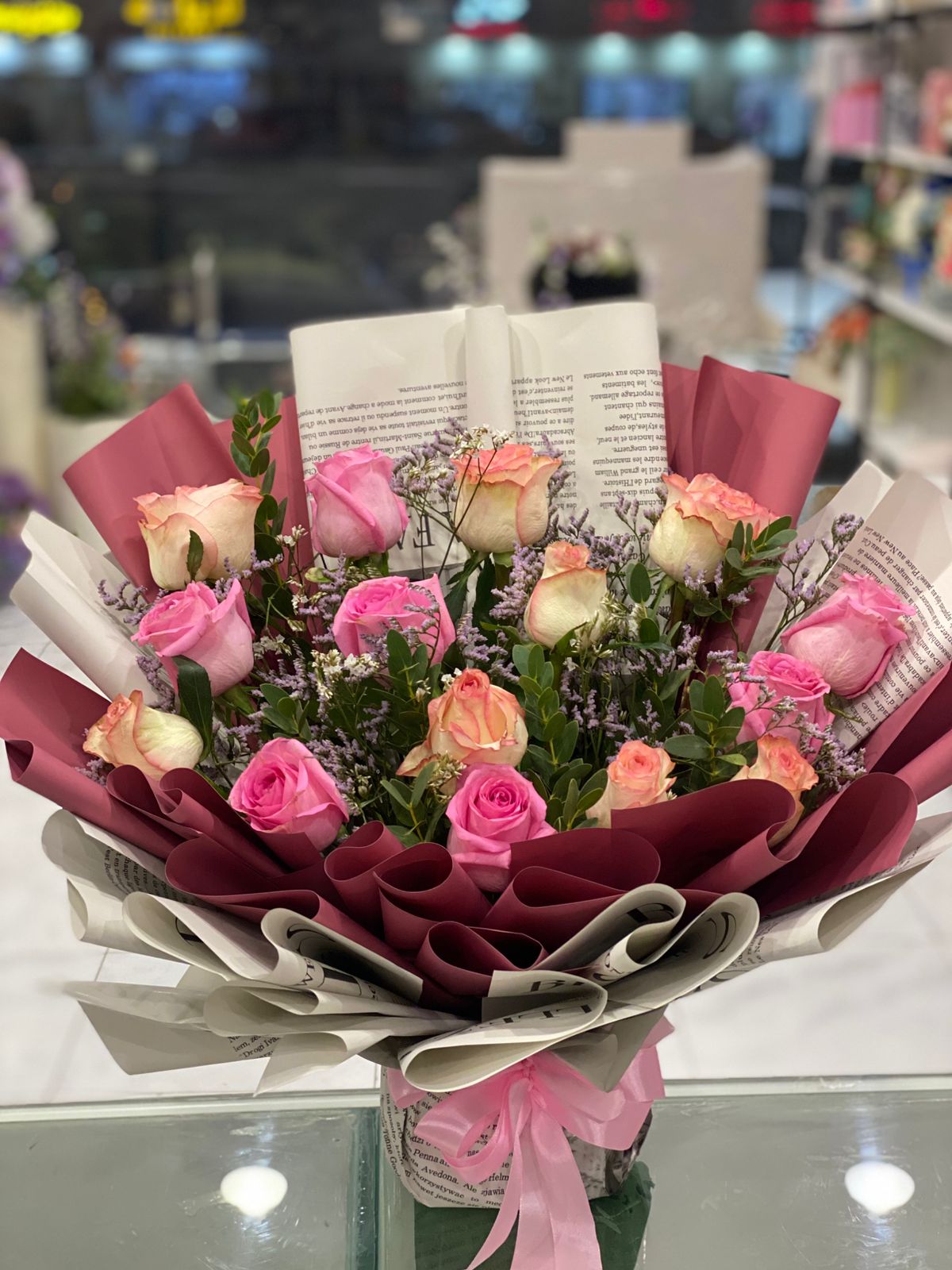 باقة مكس الورد الجوري Rose Mix Bouquet 11 - Image 1