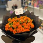The beauty of the orange rose