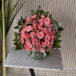 Elegant pink rose vase 15